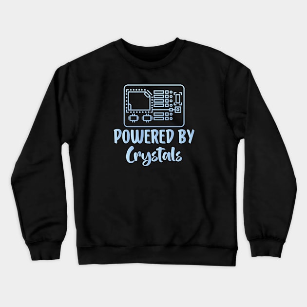 Powered By crystals Crewneck Sweatshirt by AbstractA